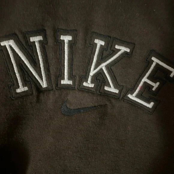 nike vintage brown hoodie size S men - Picture 2 of 3